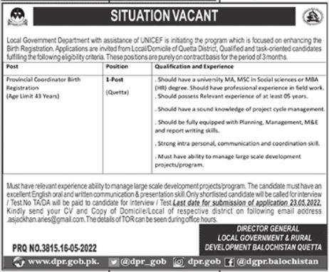 Local Government Department Jobs